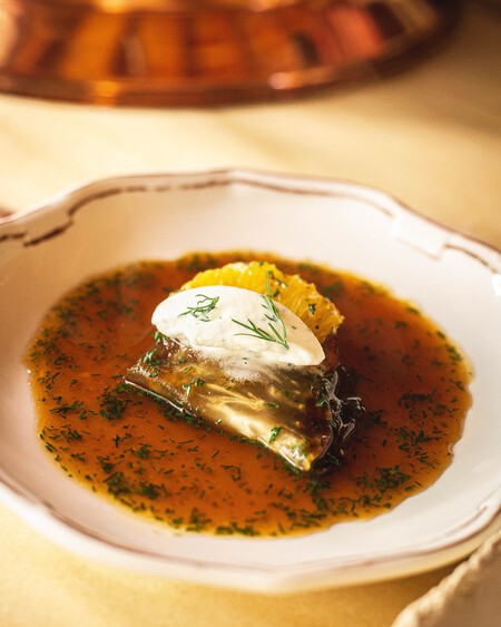 Crepe De Apio Bola Con Morteruelo Marino C Bon Amb