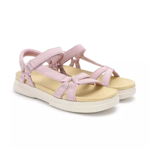 PITAS | CLAIRE | Sandalias de Mujer para el Verano | Chanclas | Mules y Zuecos veraniegos | Calzado Casual para el Verano | Sandalia de tiras | Calzado WalkinPitas | Rosa 37