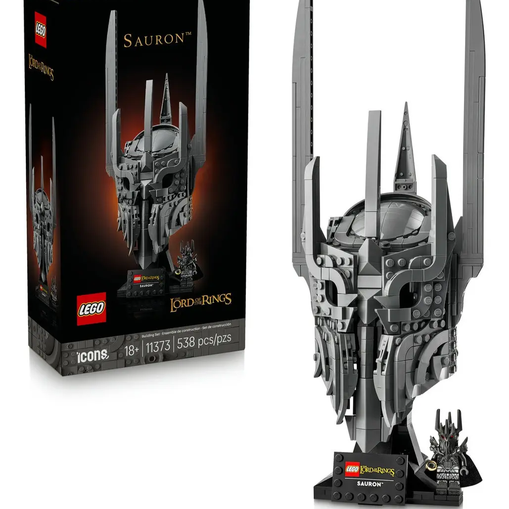 LEGO Icons O Senhor dos Anéis: Capacete do Sauron 11373; para fãs adultos e colecionadores