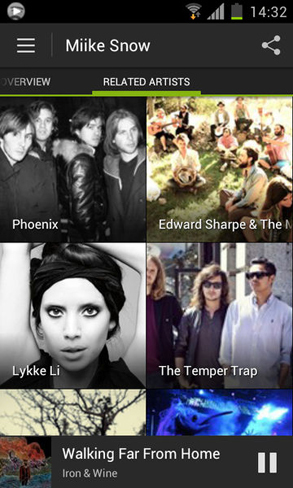 Spotify se actualiza para Android 4.0 Ice Cream Sandwich