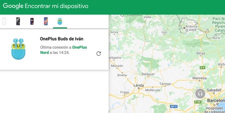 La búsqueda de móviles Android perdidos ahora también localiza auriculares