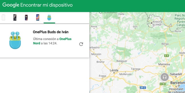 Encontrar Dispositivo Auriculares