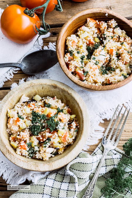 Ensalada de sémola de trigo. Receta fácil y saludable