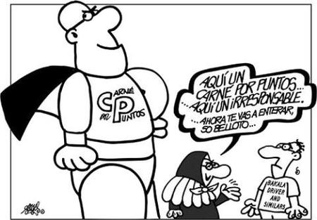 Permiso por puntos, por Forges