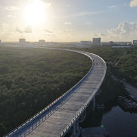 México tendrá el segundo puente más largo de Latinoamérica: cruza una laguna y conecta con un destino turístico