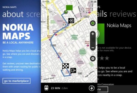 Aparecen las primeras imágenes de Nokia Maps para Windows Phone 7