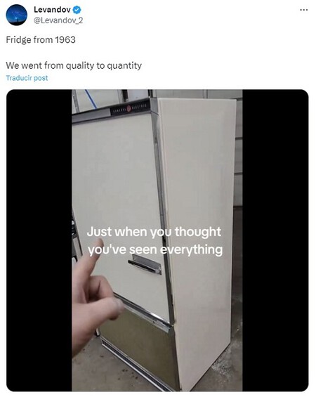 Fridge from 1963. We went from quality to quantity