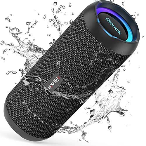 RIENOK Altavoz Bluetooth 5.3 Altavoz Inalámbrico Portátil Impermeable IPX7