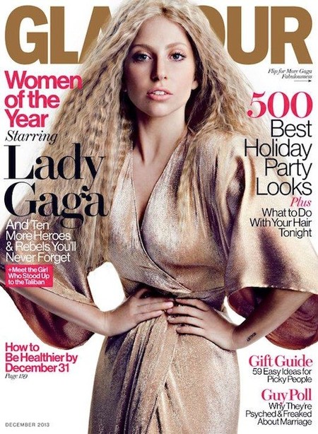 ¡Albricias! Lady Gaga vestida como dios manda en la portada de la revista Glamour