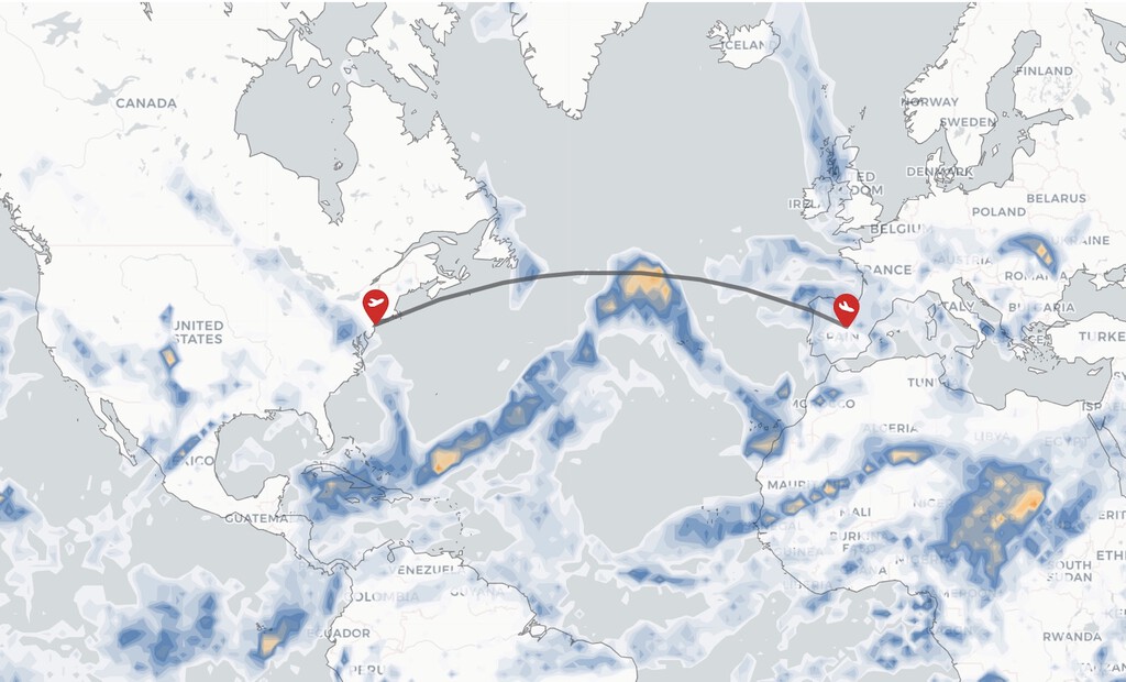 Este mapa interactivo te prepara para tu próximo vuelo: muestra si habrá turbulencias y cómo de intensas serán antes de despegar 