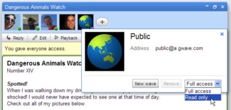 Nuevas funcionalidades en Google Wave: sólo lectura y restaurar