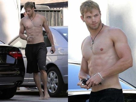 Kellan Lutz sin camiseta y luciendo abdominales: eso es acero para los barcos
