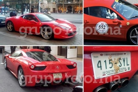 La singular historia del Ferrari 458 Italia que circula en Europa con placas sobrepuestas del Distrito Federal