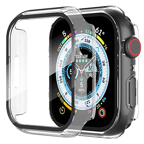 Diruite 2 Piezas Funda para Apple Watch Series 6/5/4/SE 44mm Protector Pantalla Cristal Templado Incorporado HD Protección Completa PC Dura Estuche Case,Transparente,44mm Diruite 2 Piezas Funda para Apple Watch Series 6/5/4/SE 44mm Protector Pantalla Cristal Templado Incorporado HD Protección Completa PC Dura Estuche Case,Transparente,44mm