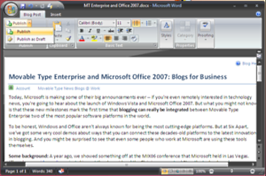 Word 2007 y MovableType se hablan