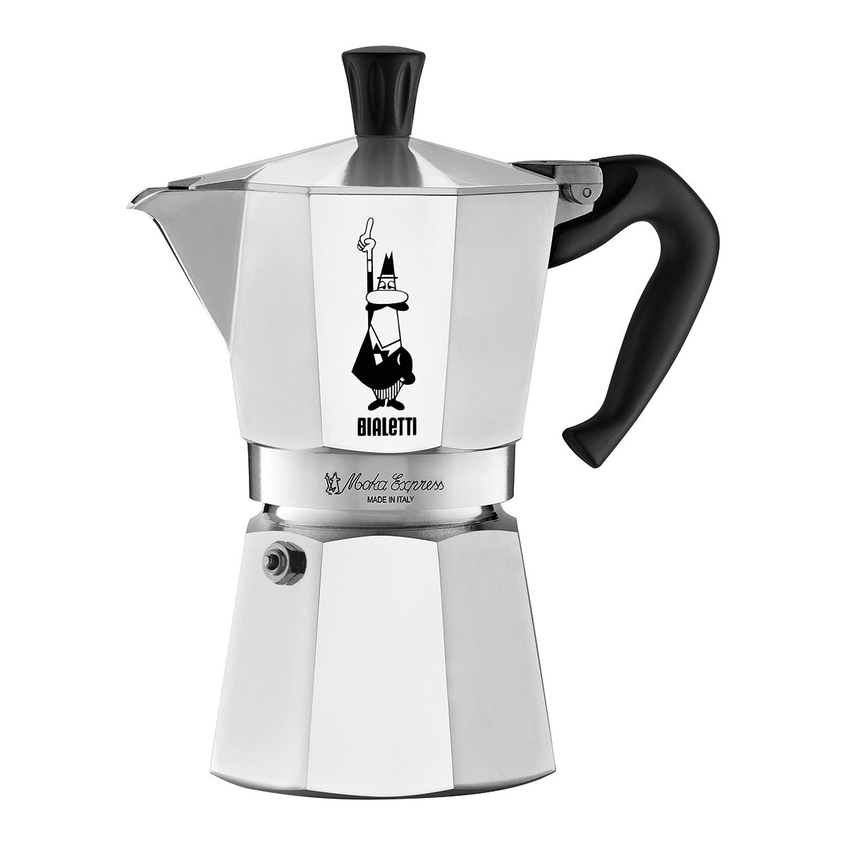 Cafetera de aluminio Moka Express Bialetti Gris claro 6 Tazas