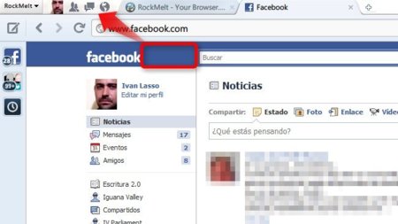RockMelt se asocia con Facebook y saca una versión muy integrada con esta red social
