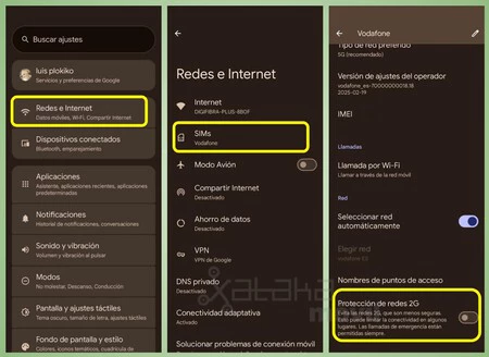 Capturas De Pantalla Para Desactivar 2g