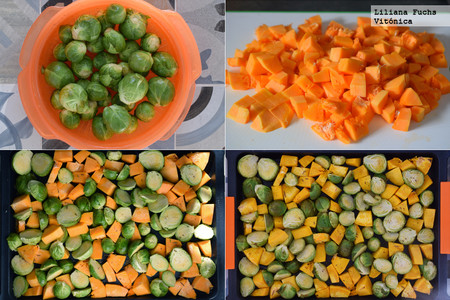 Coles de Bruselas Asadas. Pasos