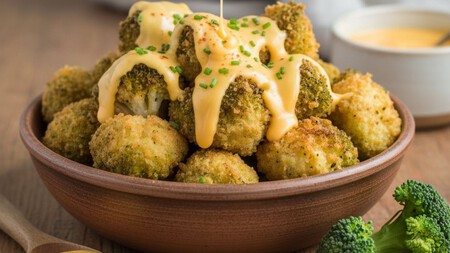Brócoli capeado con salsa de queso, la forma más sabrosa de comer verduras sin extrañar la carne