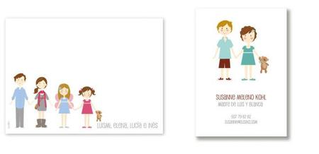 Sorprende con tarjetas personalizadas de tu familia