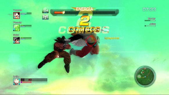 Las combinaciones de golpes están limitadas a presionar el botón de ataque continuamente. No hay mucha profundidad combativa en lo nuevo de Dragon Ball.