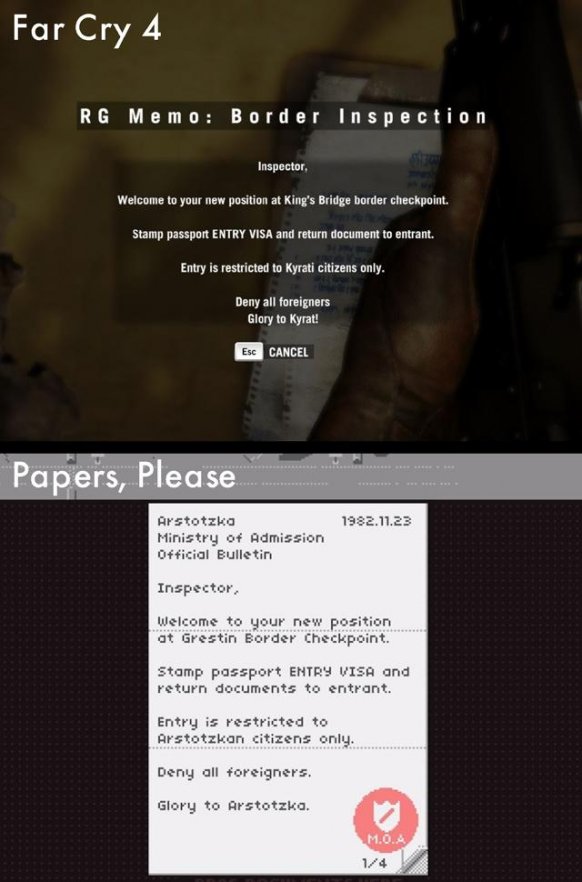 Papers Please es homenajeado por Far Cry 4