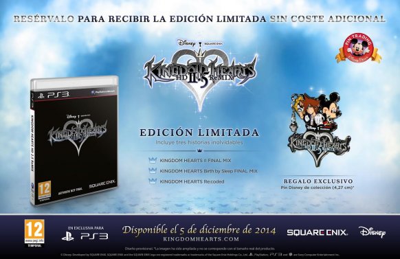 Square Enix: la edición limitada de Kingdom Hearts 2.5 HD Remix no es una edición coleccionista