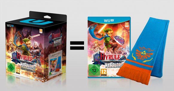 La edición especial de Hyrule Warriors en Europa incluye la nueva bufanda de Link
