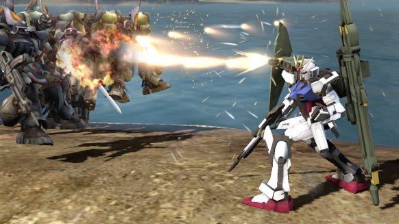 Los gigantescos mechas Mobile Suit Gundam protagonizan este hack’n slash de claro sabor japonés.