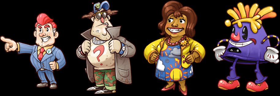 Hay que reconocerle a Citizens of Earth un gran acierto: la cantidad de personajes que podemos reclutar a lo largo de la aventura. Si bien sus diferencias son puramente estéticas, a la hora de combatir cada uno de ellos posee distintas habilidades según el trabajo que desempeñen. En el menú podremos ver que son muchos los que podremos conseguir en la partida, y reclutarlos a todos será el mayor atractivo para hacernos seguir avanzando.