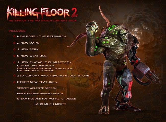 El Patriarca regresará en diciembre a Killing Floor 2 con nuevo contenido