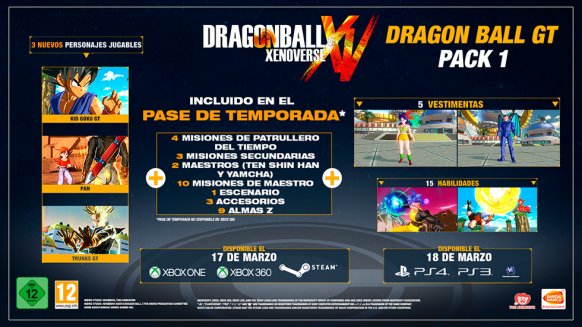 Dragon Ball Xenoverse estrenará su primer DLC el 17 de marzo
