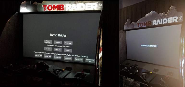 Rabbids Hollywood, máquina recreativa en la que se basa el arcade de Tomb Raider