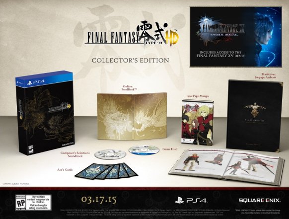 Square Enix concreta el contenido de la edición coleccionista de Final Fantasy Type-0 HD
