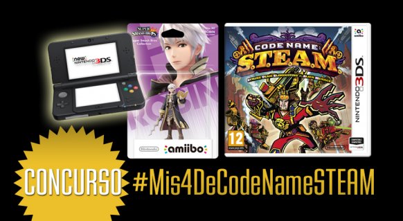 Gana una New 3DS junto a Code Name S.T.E.A.M. y un amiibo [Resultado]