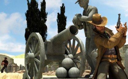 No todo será investigar y utilizar objetos, también habrá momentos de acción típica del mejor oeste americano. En estos casos nos moveremos por unas cuadrículas estando bien atentos a los enemigos para dispararles con el botón derecho del ratón. Un paso en falso y…