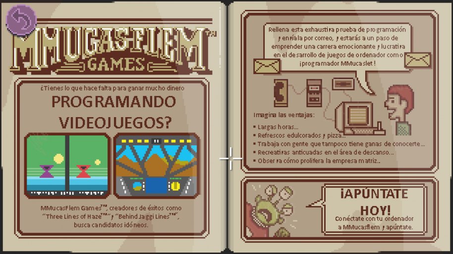 El videojuego está plagado de divertidas referencias a otras películas, series de televisión o juegos de la época. ¿A qué os suena esta oferta de empleo?