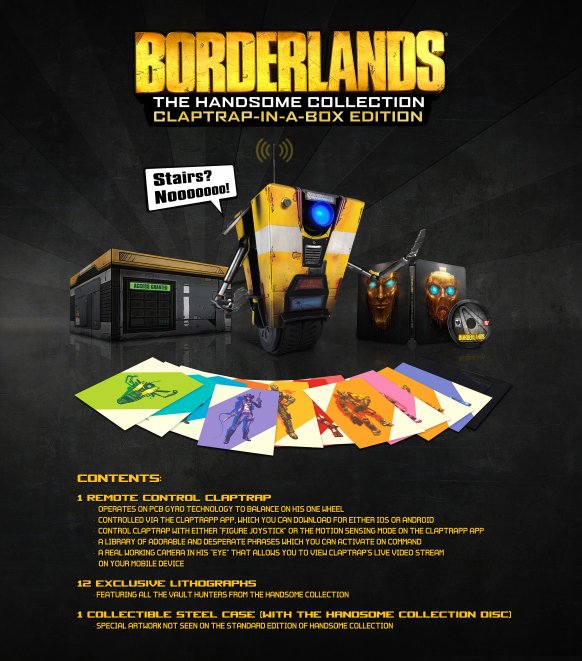 Edición Borderlands: Una Colección Muy Guapa Claptrap-in-a-Box