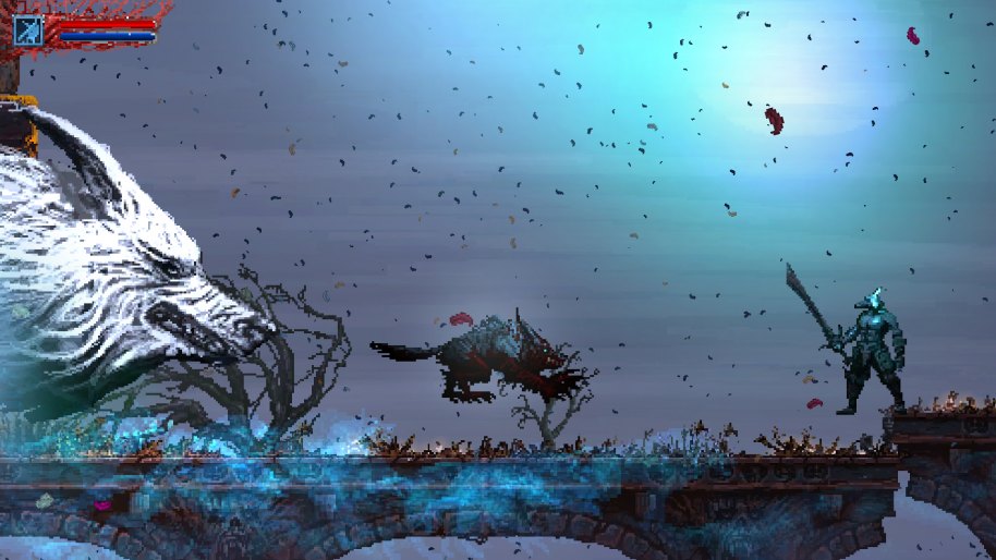 Escapar de las fauces de la muerte en la piel de un gran lobo. Este es uno de los momentos más frenéticos del videojuego. Ojalá hubiera más así.