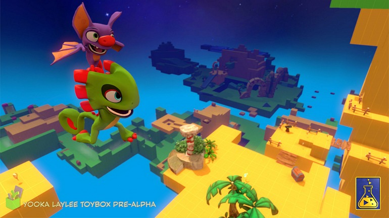 Toybox es una especie de demo que permitirá a algunos aficionados probar en profundidad la acción de Yooka-Laylee. Estará disponible en julio.