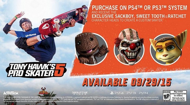 Tony Hawk’s Pro Skater 5 tendrá servidores dedicados