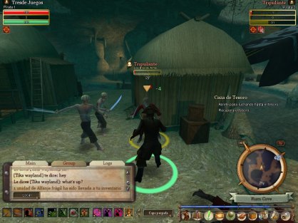 En Pirates of the Burning Sea tendremos prácticamente tres modos diferentes de ser pirata: una consistirá en dirigir el movimiento de un gran barco, otro tendrá que ver con las batallas navales y, tal vez el más importante, se desarrollará sobre tierra luchando a capa y espada gracias a unos controles que tendremos en la esquina inferior izquierda de la pantalla. Pulsando el botón adecuado, desencadenaremos una habilidad que podría repeler un ataque enemigo, curar a nuestro protagonista o realizar una pulla (para aumentar el odio de nuestros rivales), entre otras muchas acciones como atacar, por supuesto. Y para no perdernos, siempre tendremos visible un mapa que nos mostrará el próximo objetivo a cumplir… ¿necesitas más ayudas, pirata?