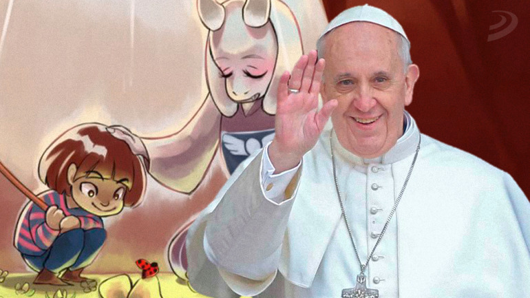 El Papa escuchando Megalovania de Undertale nos deja uno de los momentos curiosos del nuevo año