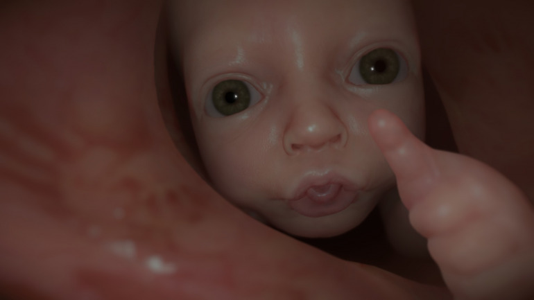 Un fan de Death Stranding construye un PC inspirado en el juego y BB está en su interior