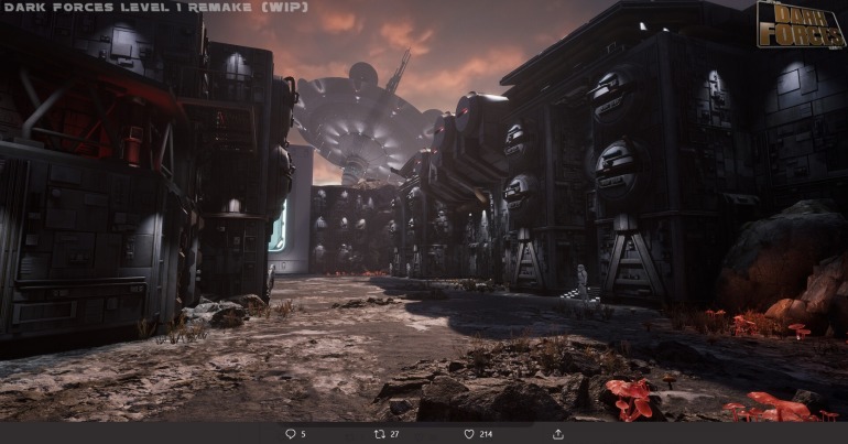 Así de bien se ve el clásico Star Wars Dark Forces con gráficos actuales