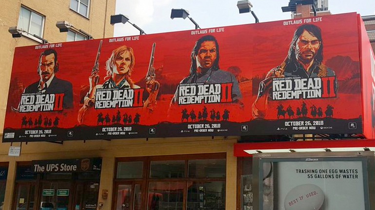 La publicidad de Red Dead Redemption 2 toma las calles