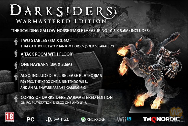 ¡Un establo de caballos! La loca edición limitada de Darksiders: Warmastered Edtion