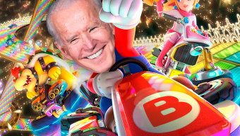 Joe Biden gana a su nieta en la recreativa de Mario Kart: ni el caparazón azul puede con él