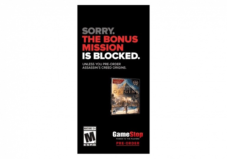 GameStop publica un controvertido anuncio de Assassin's Creed: Origins